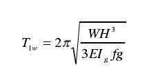 气柜结构基本周期简化计算公式 